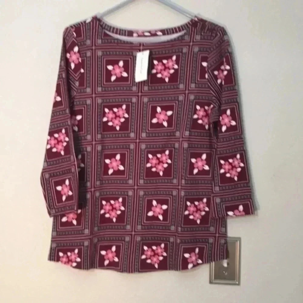 charter club ladies blouse M